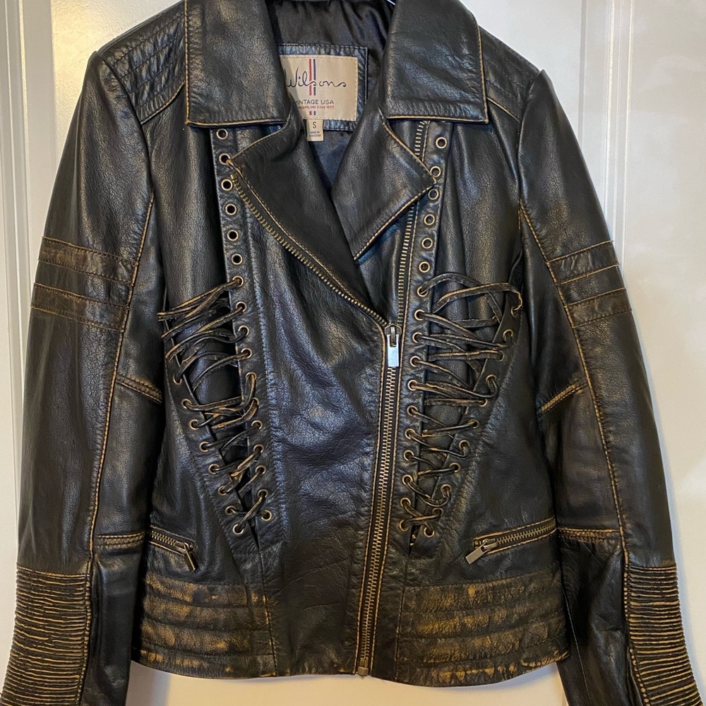 Womans Wilson Leather Jacket Size S